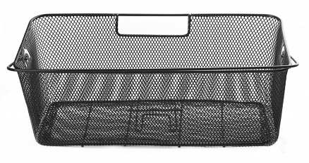 KOŠARICA ZADNJA CRNA SA RUČKOM 50X24X20 CM