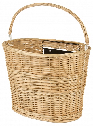 KOŠARICA PREDNJA OVAL QR 38X28X26CM PLETENA  NA SKIDANJE