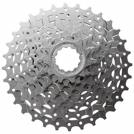 PROSTOKRETNI ZUPČANIK ALIVIO, CS-HG400-9, 9BRZ. (11-12-14-16-18-21-24-28-32) KAZETA SREBRNI SHIMANO