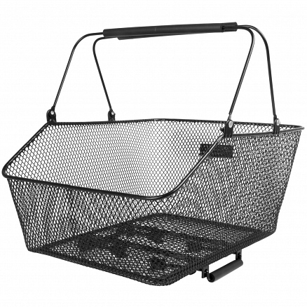 KOŠARICA ZADNJA ”BA-RM” MREŽ. SA DVIJE RUČKE 45.5X29.5X13CM, M-WAVE, BOJA:CRNA
