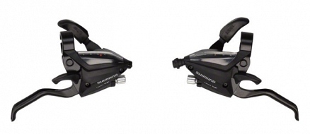 RUČICE MJENJAČA/KOČNICE ST-EF500-2A, LV/DS, 7X3BR, 2PRSTA, CRNE, SHIMANO