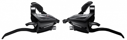 RUČICE MJENJAČA/KOČNICE ST-EF500-2A, LV/DS, 8X3BR, 2PRSTA, CRNE, SHIMANO