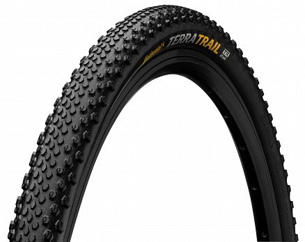 V.GUMA 28X1.50 (40-622) TERRA TRAIL SHIELD WALL, 700X40C, BEZ ŽICE, CRNA , CONTINENTAL