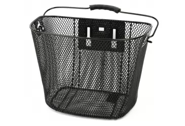 KOŠARICA PREDNJA OVAL NA KORMILO NA SKIDANJE 35-25X25/25CM,(22,2-31,8),BOJA :CRNA