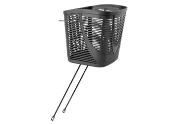 KOŠARICA PREDNJA PVC NA VILICU ZA 26-28” (FIXING AT HEAD SET 1”) , 33X25X25.5/23CM , BOJA:CRNA