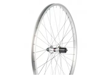 KOTAČ II 26X1.75” MTB 36R, 8/9 BRZINA, KAZETA,ALU, QR-ZATVARAČ, BOJA: SIVA