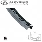 OBRUČ 28” (700C) 36R ALU CRNI DUPLI AV ALEX OJAČ.N - 2