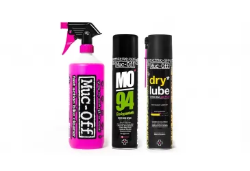 SET ZA ČIŠĆENJE, ZAŠTITU I PODMAZIVANJE MUC-OFF WASH DRY LUBE, PROTECT AND LUBE KIT