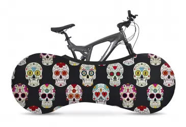POKRIVALO ZA BICIKL VELOSOCK 26”-29” (1.6-2M) 3D-STRECH,DESIGN ”SKULLS