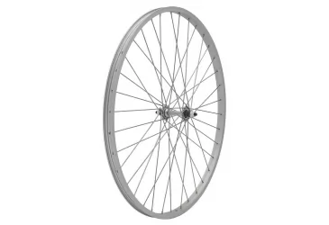 KOTAČ I 26X1-3/8”, SIVI ALUMINIJSKI NA MATICU, USKA OSOVINA, OBRUČ 36R