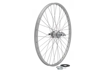 KOTAČ II 26X1 3/8” TORPEDO FAVORIT, SIVI ALUMINIJSKI NA MATICU, OBRUČ 36R