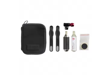 PUMPA MINI CO2 BONTRAGER PRO FLAT PACK + 2 PATRONE CO2+MONTIRAČI+SAMOLJEPLJIVE ZAKRPE+TORBICA SET