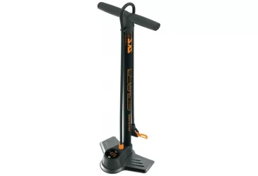 PUMPA PODNA SA DIGITALNIM MANOMETROM SKS AIR-X-PLORER DIGI 10.0  ZA SVE VENTILE, 10 BARA, CRNO-NARANČASTA