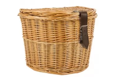 KOŠARICA PLETENA OVAL QR M-WAVE NA PRTLJAŽNIK SA POKLOPCEM, 39X26.5X29CM (NA SKIDANJE)