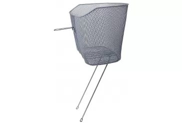 KOŠARICA PREDNJA NA VILICU MREŽ.1” ,33.5X25.5X26/24CM , ZA 28+28” ,BOJA: SREBRNA