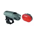 SVJETLO PREDNJE NA BATERIJE 5XLED 2F (SIVO)+ BLJESKALICA II 3LED/3F SMART - 1
