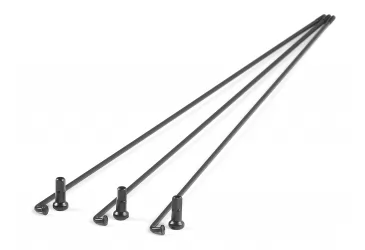 ŽBICA 2X302MM SA NIPLOM, BOJA:CRNA