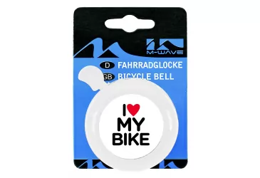 ZVONO”I LOVE MY BIKE” CROM BIJELO+3D NALJEPNICA