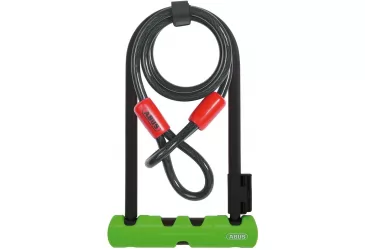 LOKOT U-LOCK ABUS ACRO 410 ULTRA 10X120MM+230X107X14MM SAJLA, CRNO-ZELENI