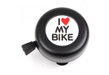 ZVONO”I LOVE MY BIKE” 54MM CROM CRNO