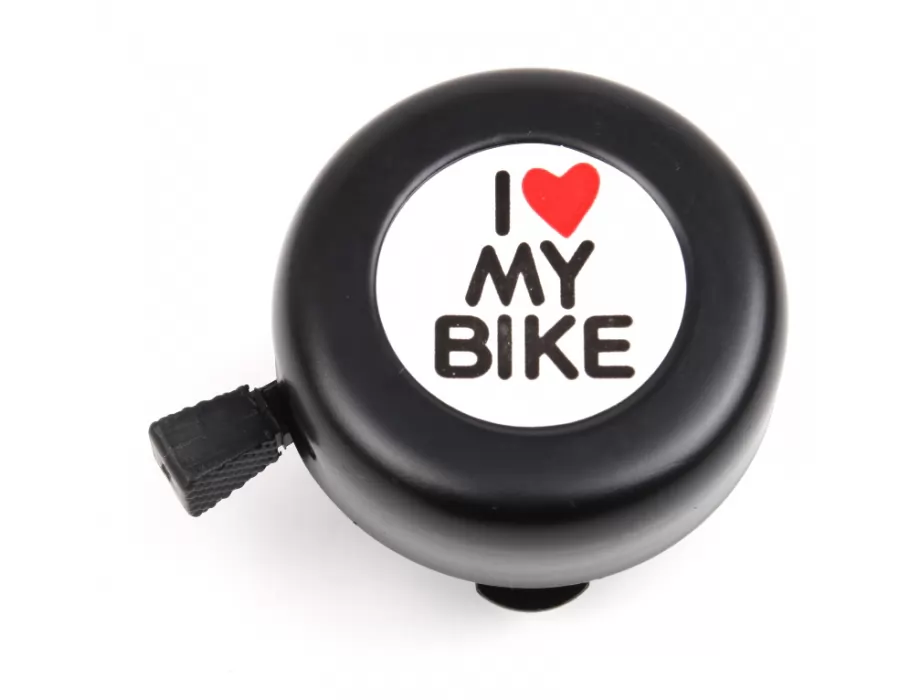 ZVONO”I LOVE MY BIKE” 54MM CROM CRNO