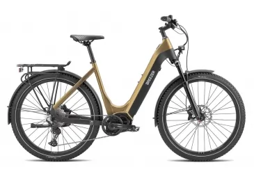 BREEZER GREENWAY EVO 1.1+ LS Matte Gold Black 2022 - e-CITY / e-HYBRID - ŽENSKI - Akcija 16%