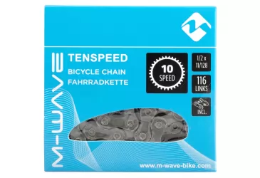 LANAC TRKAĆI 1/2X11/128 10BR. 116ČL.M-WAVE (sa spojnicom lanca 5,59mm)SIVI