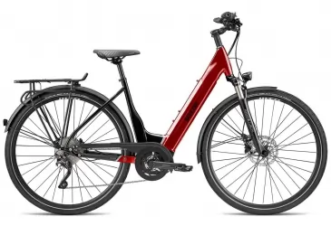 BREEZER POWERTRIP EVO 2.1+ LS Vinyl Red Black 2022 - e-CITY / e-HYBRID - ŽENSKI - Akcija 14%