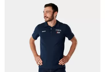 MAJICA SANTINI TREK-SEGAFREDO M TAMNO PLAVA, MUŠKA, MEN'S TEAM POLO