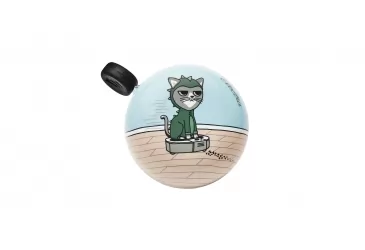 ZVONO  ELECTRA TIDY CAT DOMED RINGER BIKE BELL, LIGHT BLUE/TAN