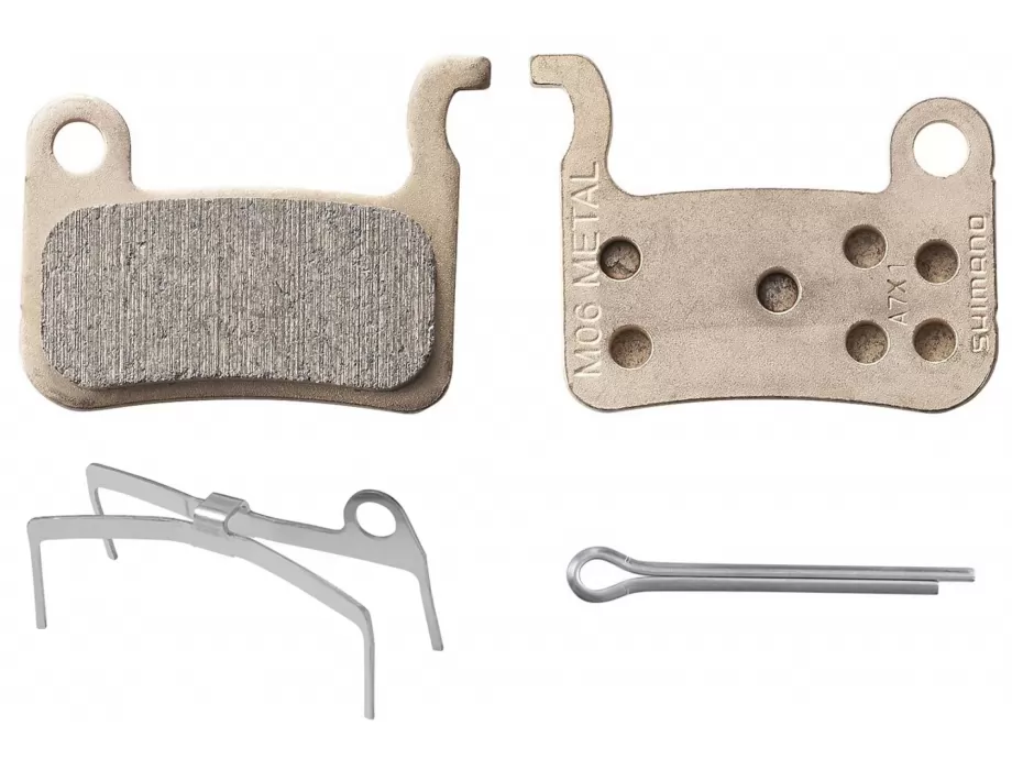 PAKNE ZA DISK KOČNICE SHIMANO (M06), METALNE SA OPRUGOM I SPLIT PINOM