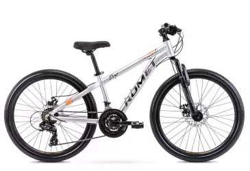 BICIKL ROMET, KIDS RAMBLER DIRT 24 SUSPENSION, QUICKSILVER / ORANGE