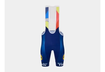 HLAČICE BIB SANTINI LIDL-TREK REPLICA RACE S PLAVO-ŽUTE