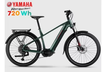 WINORA e-Bike TREKKING 5 - High Olive n Burgundy, Yamaha PW-S2, 720Wh - e-CITY / e-HYBRID - MUŠKI - Akcija 45%