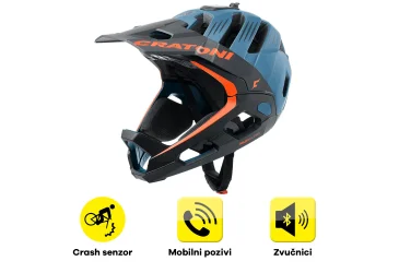 Full-Face KACIGA CRATONI MADROC PRO, Petrol Matte - Akcija 50%