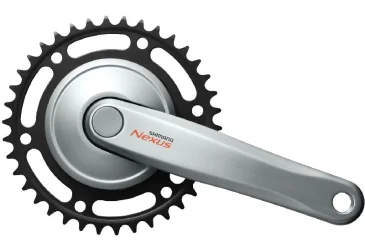 POGON SHIMANO, FC-C6000, NEXUS,170MM, 33T, CHAIN CASE COMPATIBLE, W/CRANK FIXING BOLT, SILVER