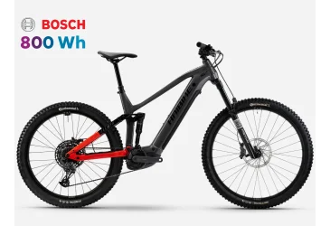 HAIBIKE e-Bike ALLMTN 4, Eagle-12s, Silver/Red/Black, Bosch Performance Line CX, Battery: 800Wh / 2026 - e-MTB - MUŠKI - Akcija 32%