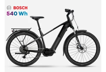HAIBIKE e-Bike TREKKING 3 HIGH, CUES-9s, Silver/Stardust, Bosch Performance Line, Battery: 540Wh / 2026 - e-CITY / e-HYBRID - MUŠKI - Akcija 33%