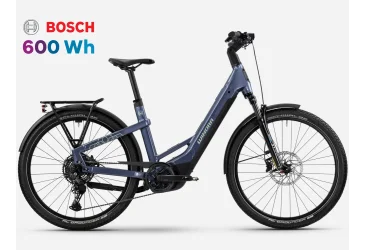 WINORA e-Bike YAKUN X10E LOW, Cues-10s, Night Purple, Bosch Performance Line CX, Battery:600Wh / 2026 - e-CITY / e-HYBRID - ŽENSKI - Akcija 19%