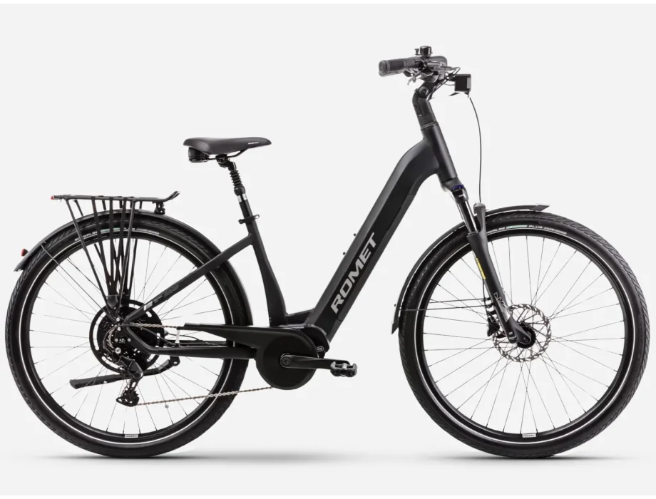 e-BIKE ROMET, e-MODECO URB 2.0 LOWSTEP, GRAPHITE BLACK, 540WH / 2024 - e-CITY / e-HYBRID - ŽENSKI - Akcija 40%