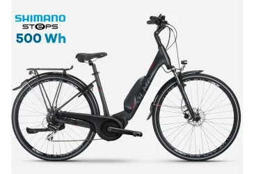 MONTANA OLMO e-bike E-VICO CITY+  LowSTEP Midnight Shimano STEPS 500Wh - e-CITY / e-HYBRID - ŽENSKI - Akcija 43%