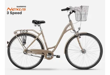 ROMET BICIKL ROMET, ART DECO CLASSIC 28” LADY, SHIMANO NEXUS 3 BRZINE, LOWSTEP, CHAMPAGNE - CITY / HYBRID - ŽENSKI