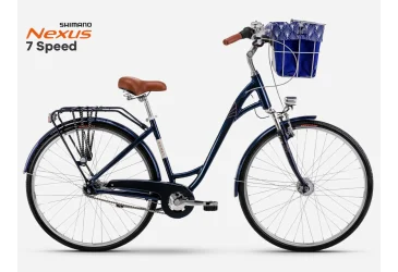 ROMET BICIKL ROMET, ART DECO LUX 28” LADY, SHIMANO NEXUS 7 BRZINA, LOWSTEP, NAVY BLUE - CITY / HYBRID - ŽENSKI