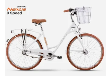 ROMET BICIKL ROMET, POP ART CLASSIC 26 26” LADY, SHIMANO NEXUS 3 BRZINE, LOWSTEP, WHITE - CITY / HYBRID - ŽENSKI