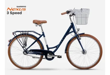 ROMET BICIKL ROMET, POP ART CLASSIC 28” LADY, SHIMANO NEXUS 3 BRZINE, LOWSTEP, NAVY BLUE - CITY / HYBRID - ŽENSKI