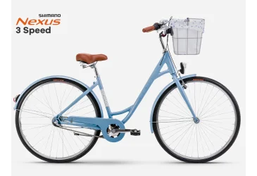 ROMET BICIKL ROMET, POP ART ECO 26 26” LADY, SHIMANO NEXUS 3 BRZINE, LOWSTEP, BABY BLUE - CITY / HYBRID - ŽENSKI