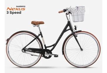 ROMET BICIKL ROMET, POP ART ECO 28” LADY, SHIMANO NEXUS 3 BRZINE, LOWSTEP, BLACK - CITY / HYBRID - ŽENSKI