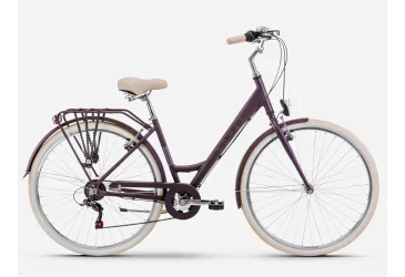 ROMET BICIKL ROMET, SONATA ECO 28” LADY, SHIMANO REVOSHIFT RS-35, 6S, LOWSTEP LARGE, MIDNIGHT PURPLE - CITY / HYBRID - ŽENSKI