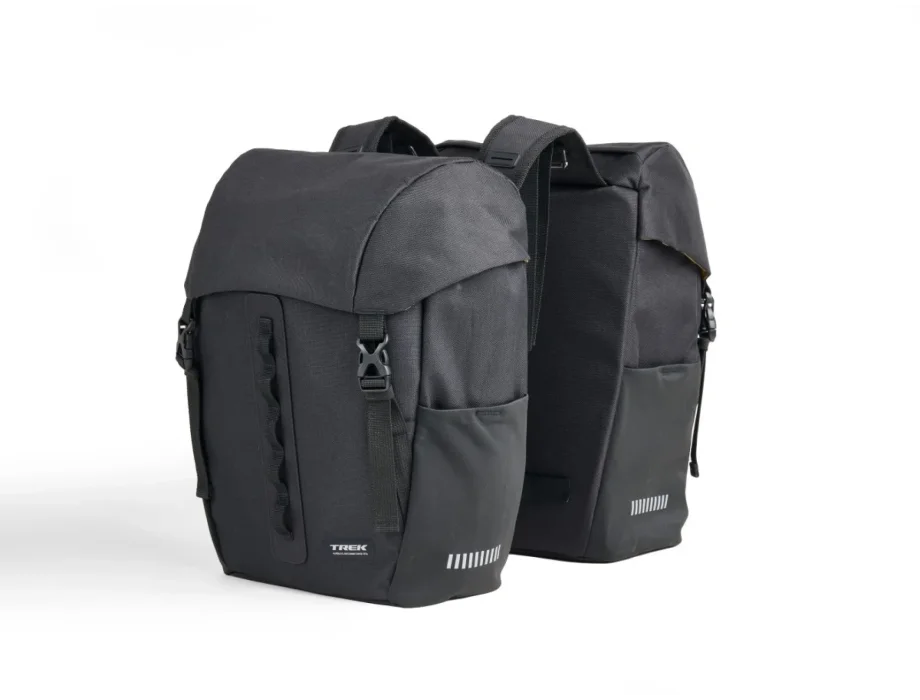 Bisage Trek Town Double Pannier, Black 17 l