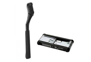 NOGICA REAR MOUNT ADJUSTABLE KICKSTAND, Mooi-18mm, BLACK (za Trek Marlin) + ALAT MULTI-TOOL PEDROS RX-Micro 9